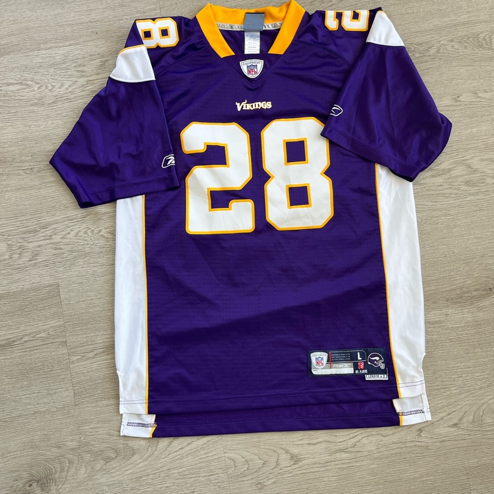 Vintage NFL Reebok Adrian Peterson Vikings Jersey